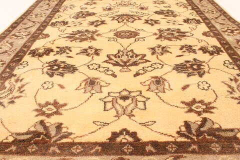 Kashmar Beige Square Hand Knotted 38 X 46  Area Rug 100-28071 Image 5