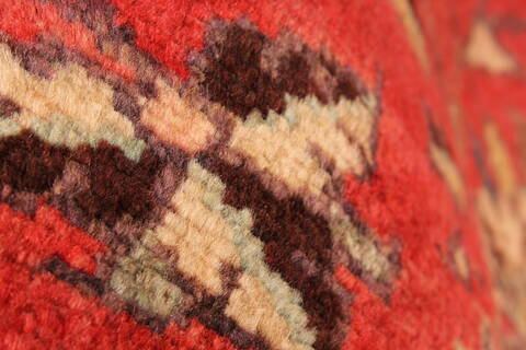 Hamedan Red Runner Hand Knotted 33 X 127  Area Rug 100-28075 Image 1