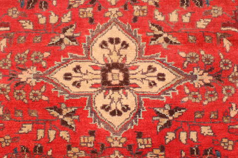 Hamedan Red Runner Hand Knotted 33 X 127  Area Rug 100-28075 Image 8