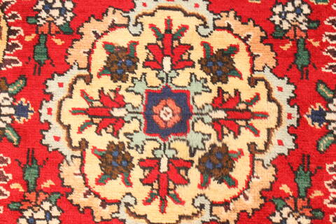 Tabriz Red Runner Hand Knotted 37 X 146  Area Rug 100-28076 Image 2