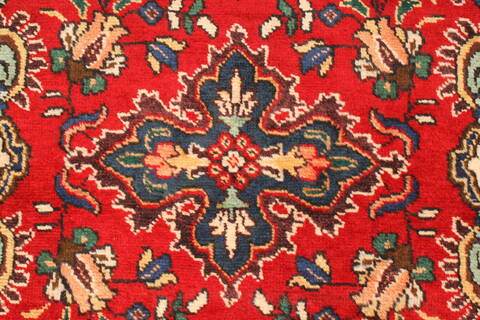 Tabriz Red Runner Hand Knotted 37 X 146  Area Rug 100-28076 Image 3