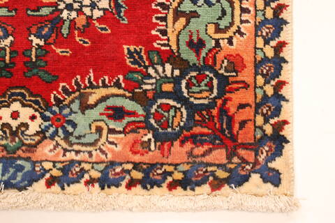 Tabriz Red Runner Hand Knotted 37 X 146  Area Rug 100-28076 Image 5