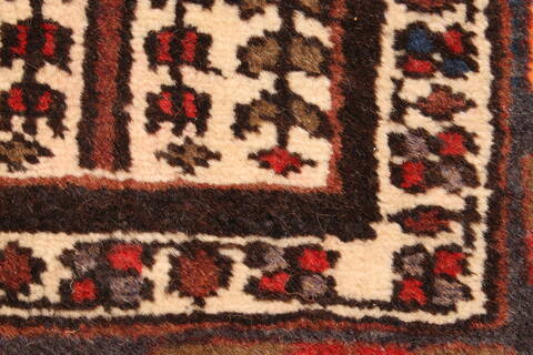 Bakhtiar Red Hand Knotted 51 X 85  Area Rug 100-28078 Image 14