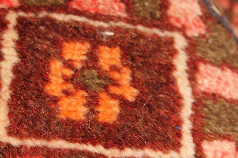 Bakhtiar Red Hand Knotted 51 X 85  Area Rug 100-28078 Image 1
