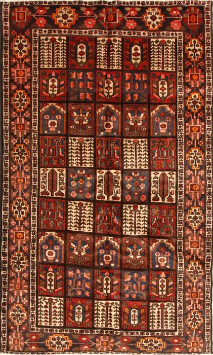 Bakhtiar Red Hand Knotted 51 X 85  Area Rug 100-28078 Image 0