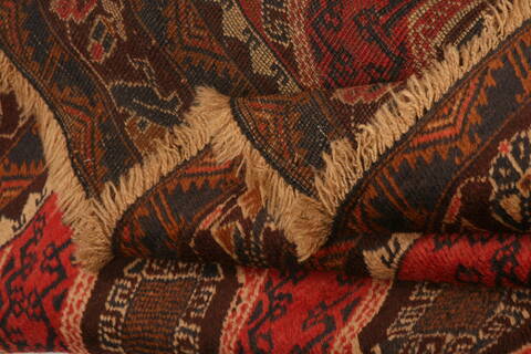 Baluch Red Hand Knotted 50 X 94  Area Rug 100-28114 Image 3