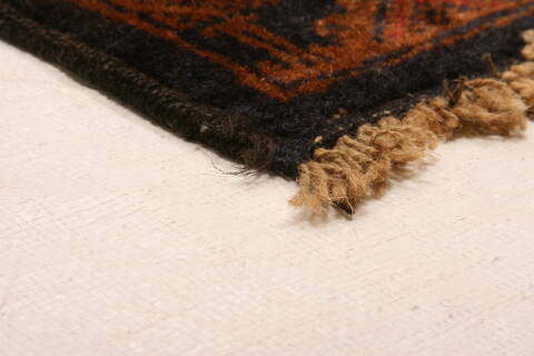 Baluch Red Hand Knotted 50 X 94  Area Rug 100-28114 Image 6