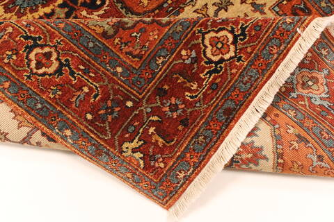 Serapi Beige Hand Knotted 41 X 61  Area Rug 250-28117 Image 1