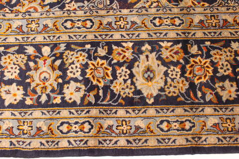 Kashan Beige Hand Knotted 98 X 134  Area Rug 100-28123 Image 6