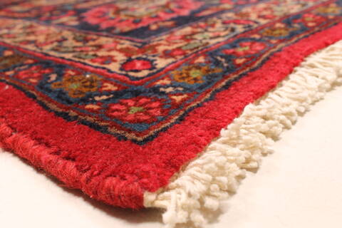 Kashan Red Hand Knotted 99 X 125  Area Rug 100-28129 Image 11