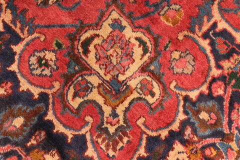 Kashan Red Hand Knotted 99 X 125  Area Rug 100-28129 Image 13