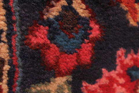 Kashan Red Hand Knotted 99 X 125  Area Rug 100-28129 Image 2