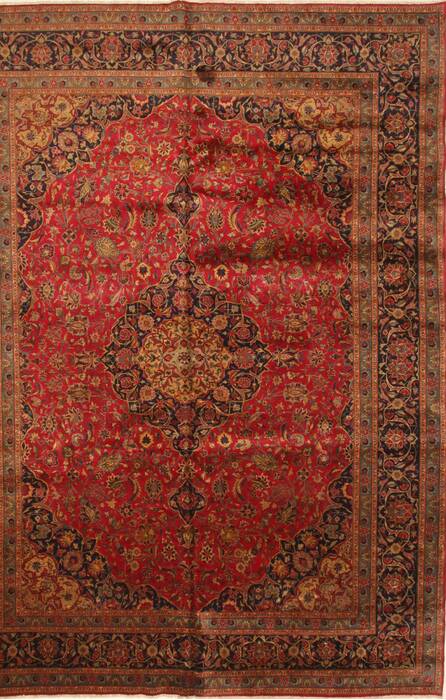 Kashmar Red Hand Knotted 97 X 130  Area Rug 100-28131 Image 0