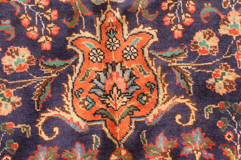 Tabriz Beige Hand Knotted 97 X 128  Area Rug 100-28132 Image 15