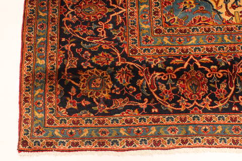 Kashan Red Hand Knotted 99 X 134  Area Rug 100-28138 Image 10