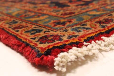 Kashan Red Hand Knotted 99 X 134  Area Rug 100-28138 Image 11