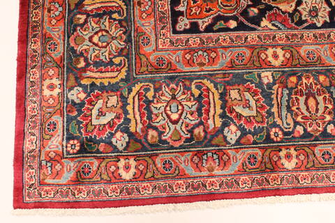 Kashan Red Hand Knotted 97 X 1210  Area Rug 100-28139 Image 14