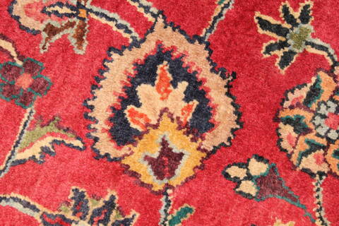 Kashan Red Hand Knotted 97 X 1210  Area Rug 100-28139 Image 1