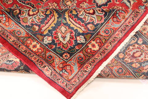 Kashan Red Hand Knotted 97 X 1210  Area Rug 100-28139 Image 9