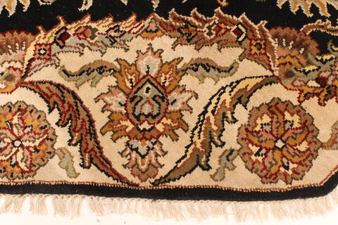Jaipur Black Octagon Hand Knotted 50 X 50  Area Rug 250-28203 Image 3