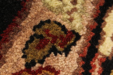 Jaipur Black Round Hand Knotted 60 X 60  Area Rug 250-28211 Image 3