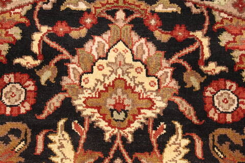 Jaipur Black Round Hand Knotted 60 X 60  Area Rug 250-28211 Image 8
