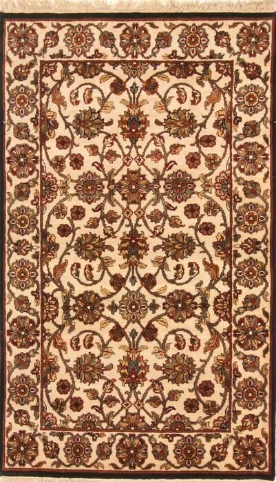 Jaipur White Hand Knotted 30 X 50  Area Rug 250-28225 Image 0