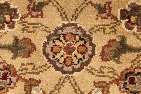 Jaipur Yellow Hand Knotted 50 X 70  Area Rug 250-28251 Image 7