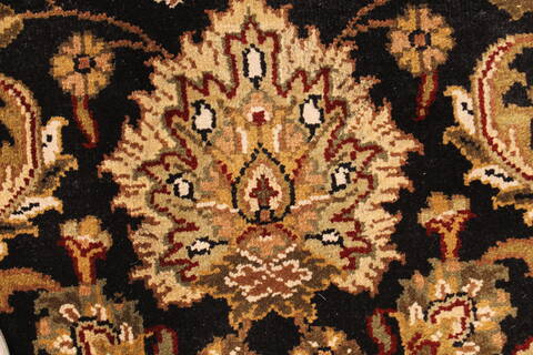 Jaipur Black Round Hand Knotted 60 X 60  Area Rug 250-28301 Image 8