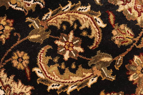 Jaipur Black Round Hand Knotted 60 X 60  Area Rug 250-28301 Image 9