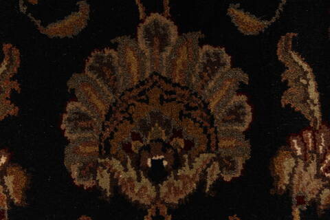 Jaipur Black Round Hand Knotted 60 X 60  Area Rug 250-28309 Image 7