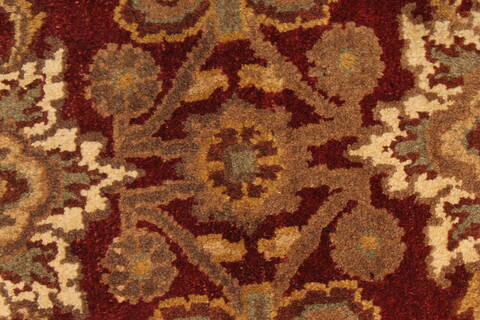 Jaipur Red Round Hand Knotted 40 X 40  Area Rug 250-28325 Image 1