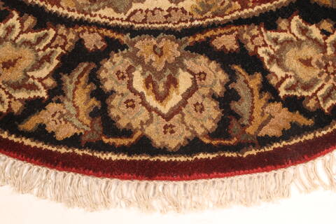 Jaipur Red Round Hand Knotted 40 X 40  Area Rug 250-28325 Image 3