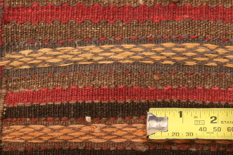 Baluch Brown Hand Knotted 210 X 41  Area Rug 100-28329 Image 5