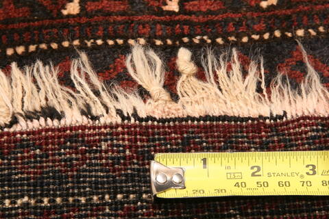 Baluch Black Hand Knotted 28 X 48  Area Rug 100-28330 Image 4