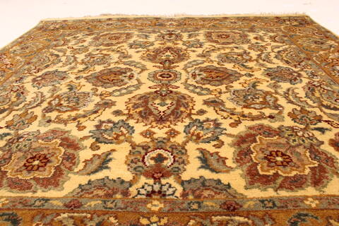 Jaipur Yellow Square Hand Knotted 40 X 40  Area Rug 250-28331 Image 3