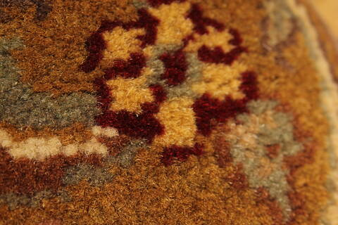Jaipur Yellow Square Hand Knotted 40 X 40  Area Rug 250-28331 Image 6