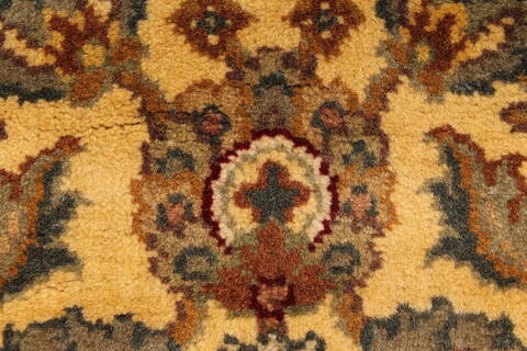 Jaipur Yellow Square Hand Knotted 40 X 40  Area Rug 250-28331 Image 8