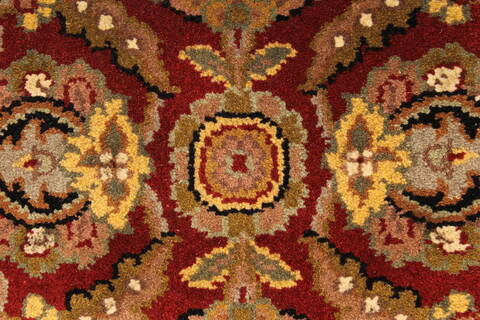 Jaipur Red Square Hand Knotted 40 X 40  Area Rug 250-28332 Image 2