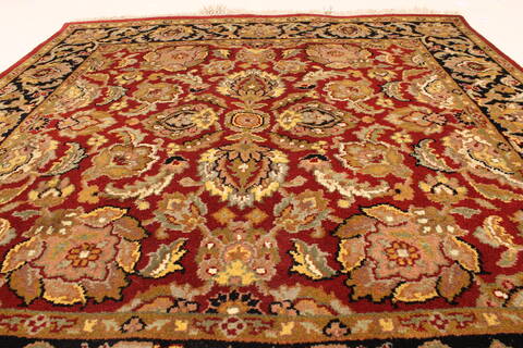 Jaipur Red Square Hand Knotted 40 X 40  Area Rug 250-28332 Image 4