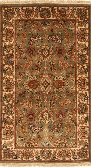 Jaipur Green Hand Knotted 30 X 50  Area Rug 250-28354 Image 0