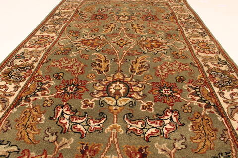 Jaipur Green Hand Knotted 30 X 50  Area Rug 250-28356 Image 3