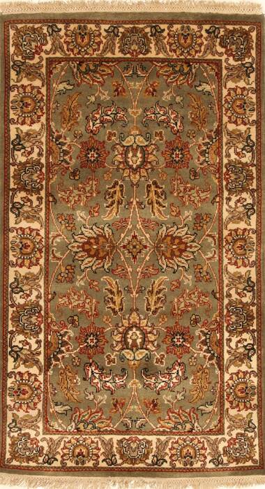 Jaipur Green Hand Knotted 30 X 50  Area Rug 250-28356 Image 0