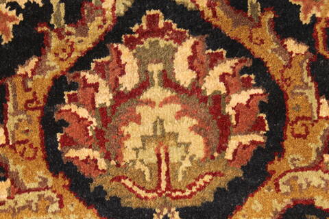 Jaipur Black Round Hand Knotted 40 X 40  Area Rug 250-28359 Image 5