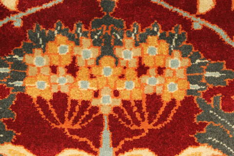 Jaipur Red Round Hand Knotted 30 X 30  Area Rug 250-28376 Image 1