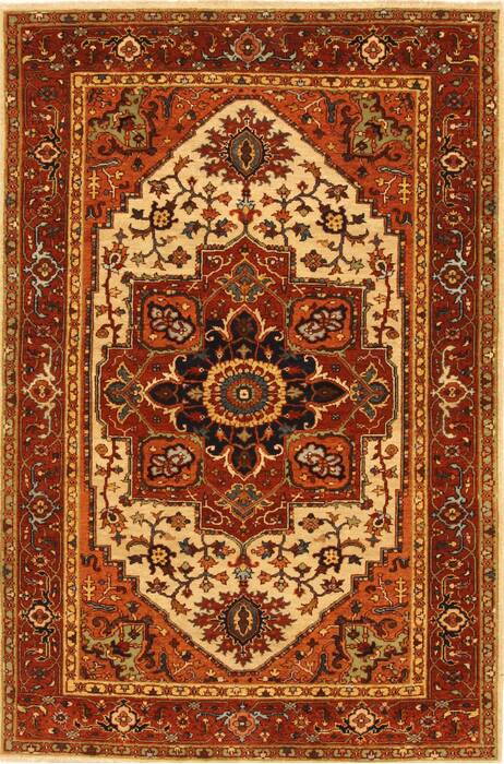 Serapi Brown Hand Knotted 311 X 511  Area Rug 250-28399 Image 0