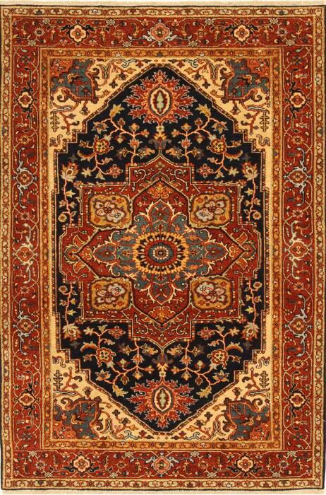 Serapi Blue Hand Knotted 311 X 510  Area Rug 250-28403 Image 0