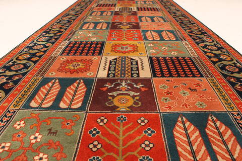 Bidjar Multicolor Runner Hand Knotted 42 X 103  Area Rug 250-28411 Image 6