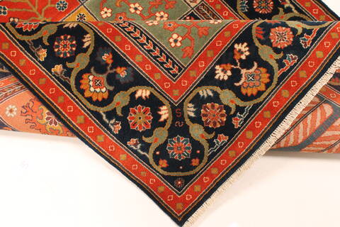 Bidjar Multicolor Runner Hand Knotted 42 X 103  Area Rug 250-28411 Image 8