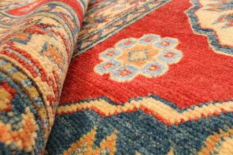 Kazak Red Runner Hand Knotted 410 X 153  Area Rug 250-28418 Image 10